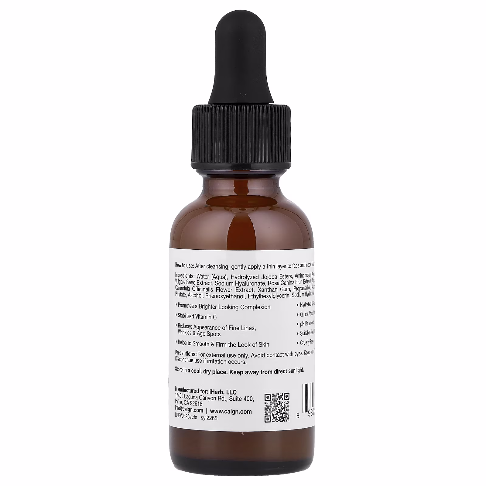 Beauty, Sérum facial con vitamina C de la línea antiedad, 30 ml (1 oz. líq.), California Gold Nutrition