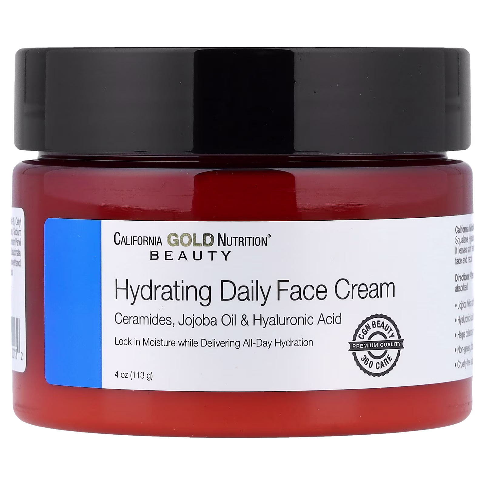 Belleza, Crema facial hidratante de uso diario, 113 g (4 oz), California Gold Nutrition