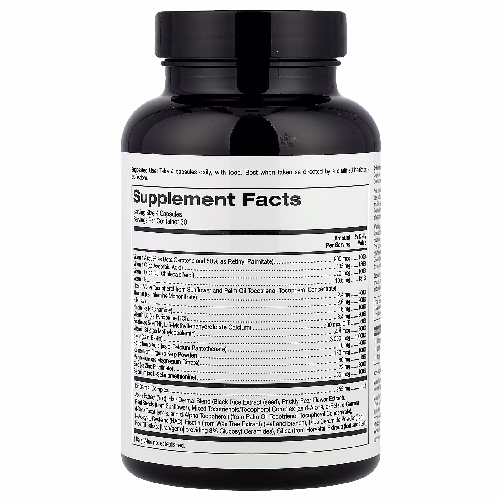 Beauty, Suplemento multivitamínico para el cabello de las mujeres, 120 cápsulas vegetales, California Gold Nutrition