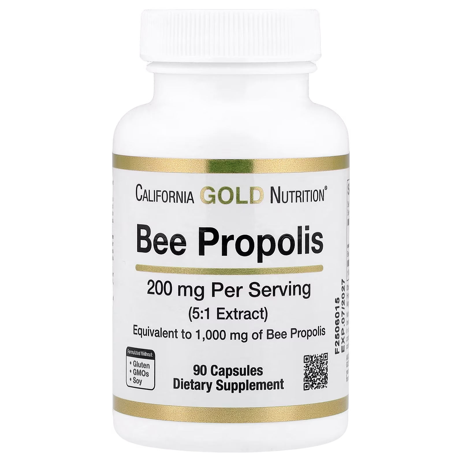 Bee Propolis, 1000 mg, 90 cápsulas, California Gold Nutrition