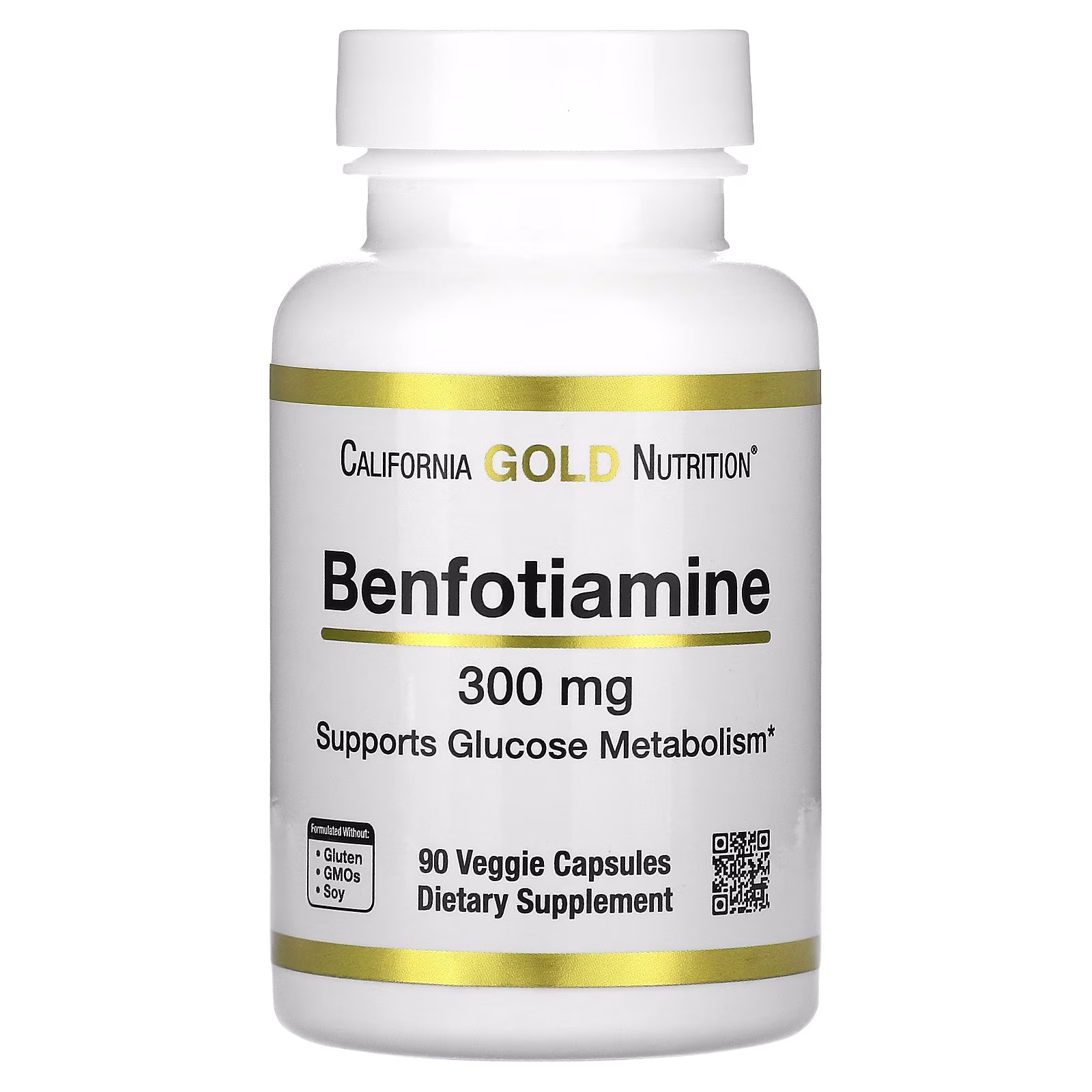 Benfotiamina, 300 mg, 90 cápsulas vegetales, California Gold Nutrition