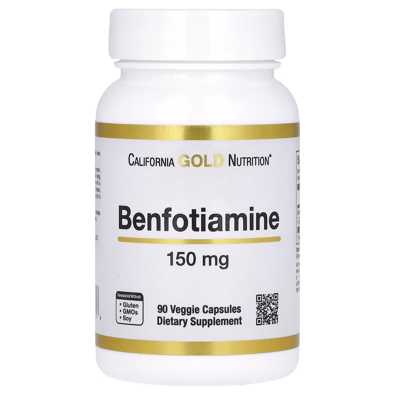 Benfotiamina con L-leucina, 150 mg, 90 cápsulas vegetales, California Gold Nutrition