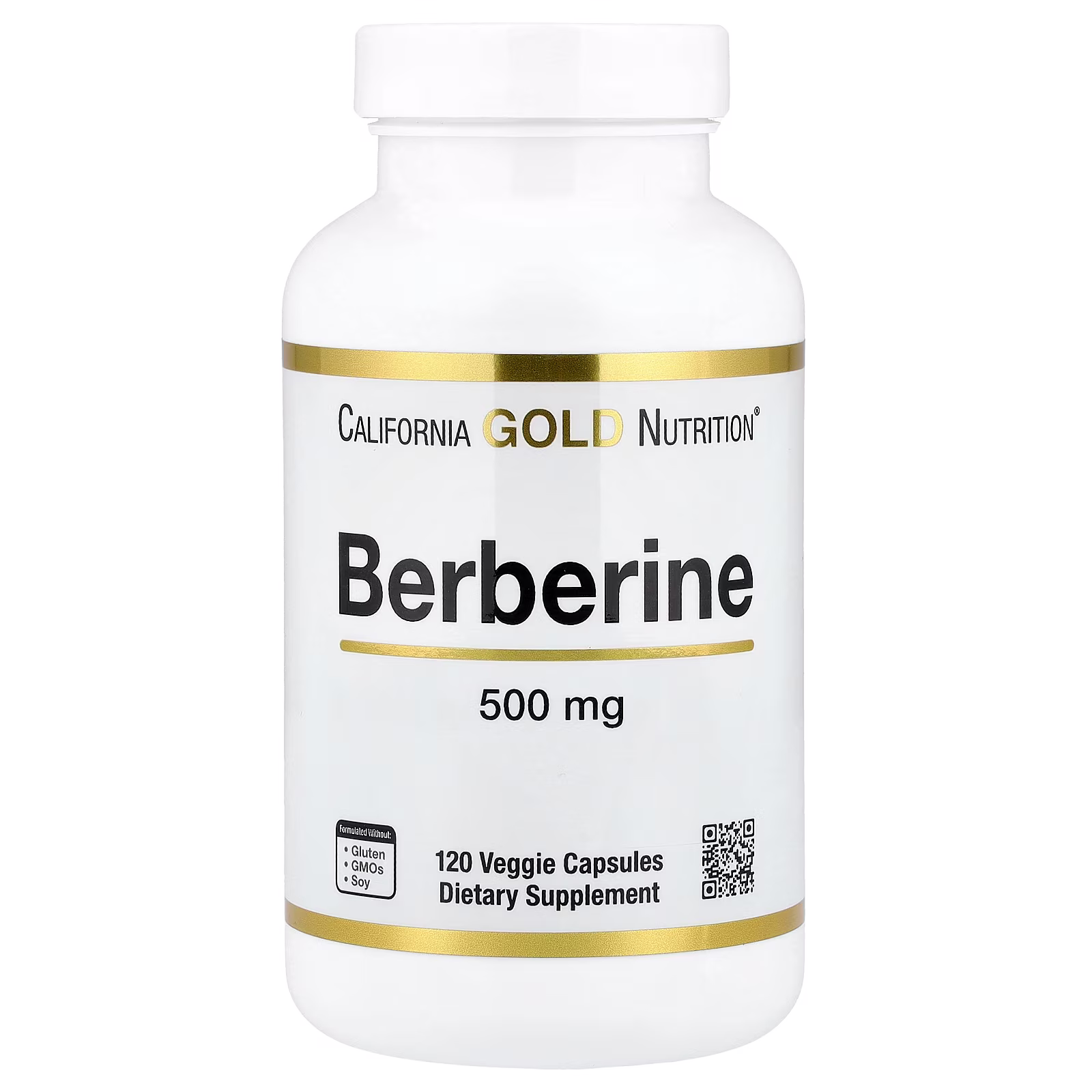Clorhidrato de berberina, 500 mg, 120 cápsulas vegetales, California Gold Nutrition