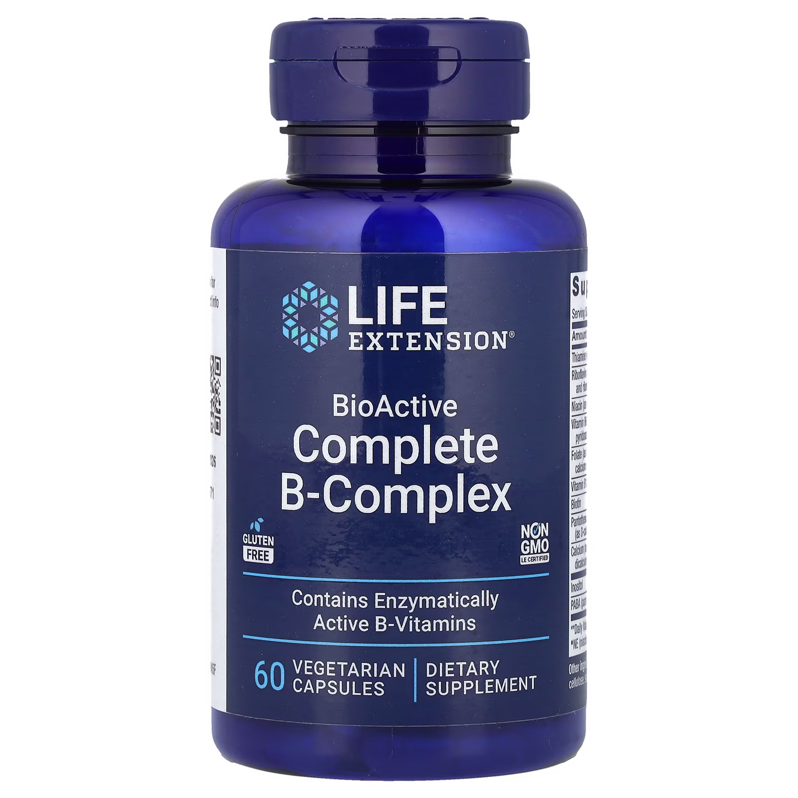 BioActive Complete B-Complex, Vitaminas B Metiladas, 60 cápsulas vegetales, Life Extension