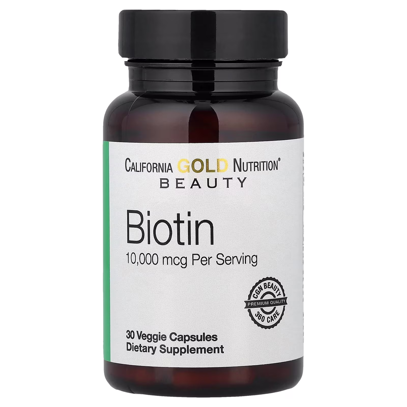 Biotina, 10.000 mcg, 30 cápsulas vegetales, California Gold Nutrition
