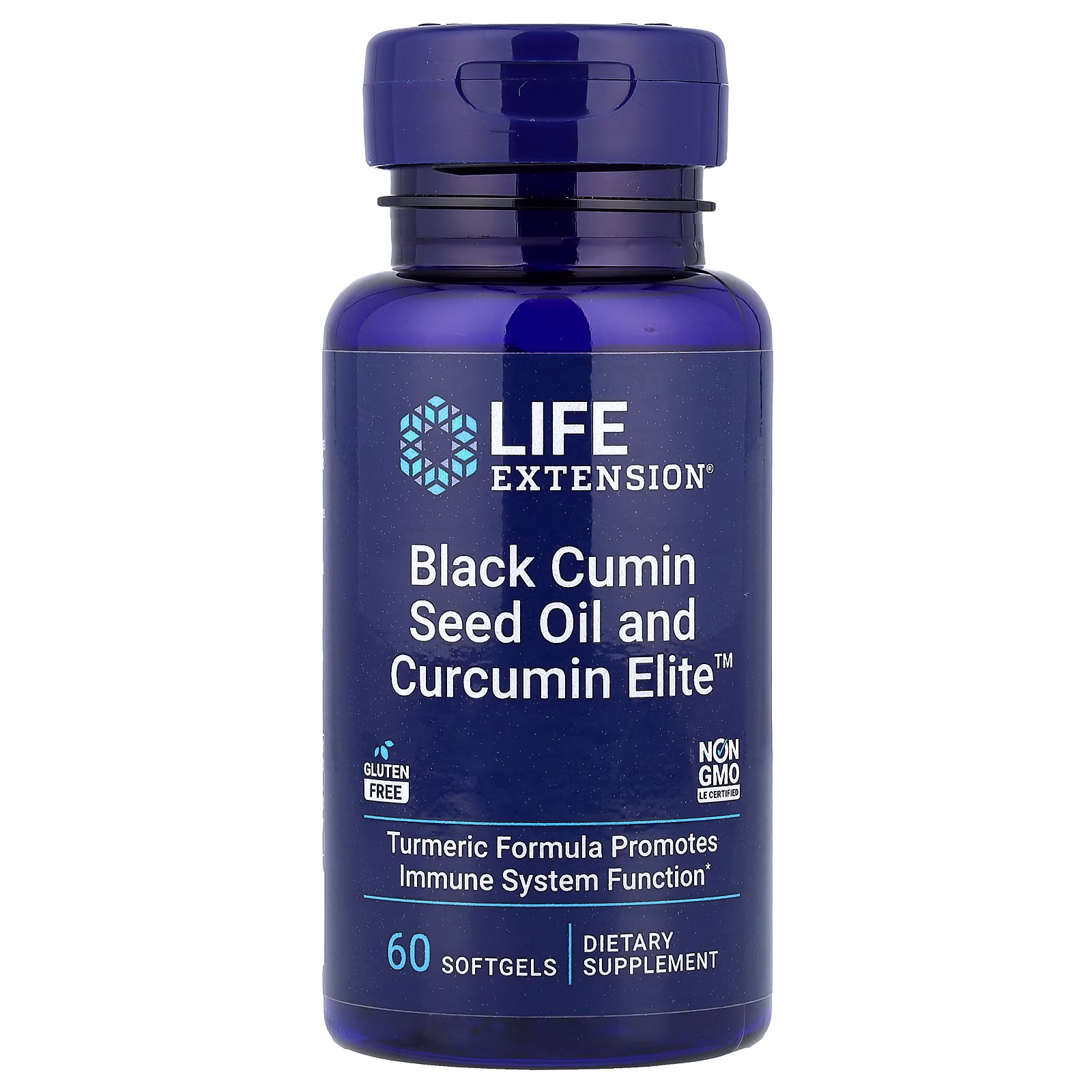 Aceite de Comino Negro y Curcumin Elite — 60 cápsulas blandas — Life Extension