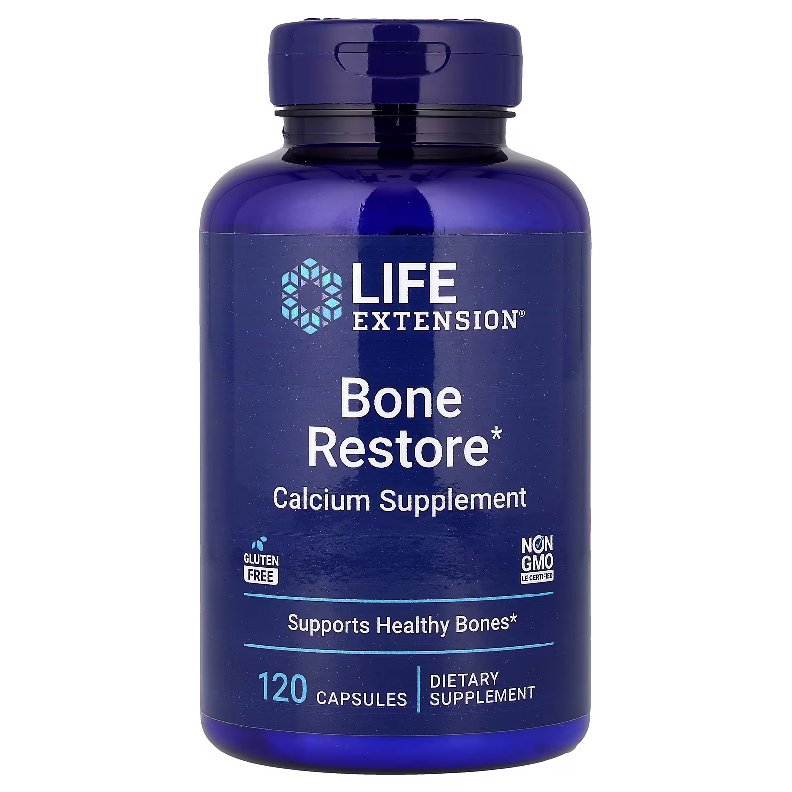 Bone Restore Calcio Multiforma con Cofactores — 120 cápsulas — Life Extension