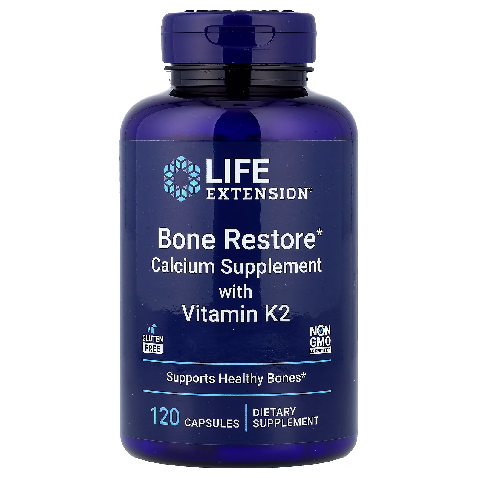 Bone Restore Multi-Mineral con Calcio, K2, Magnesio y Boro, 120 cápsulas, Life Extension