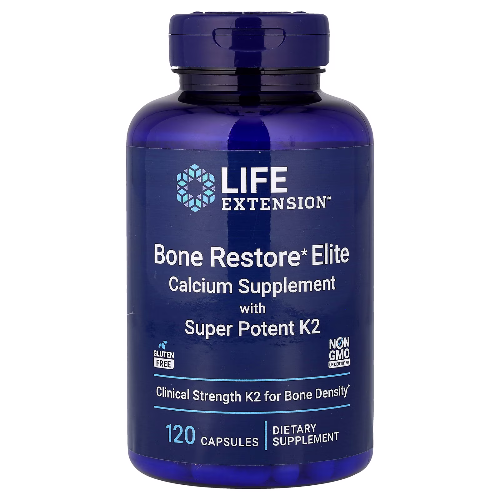 Bone Restore Elite K2 MK-4 Superpotente 45 mg — 120 cápsulas — Life Extension
