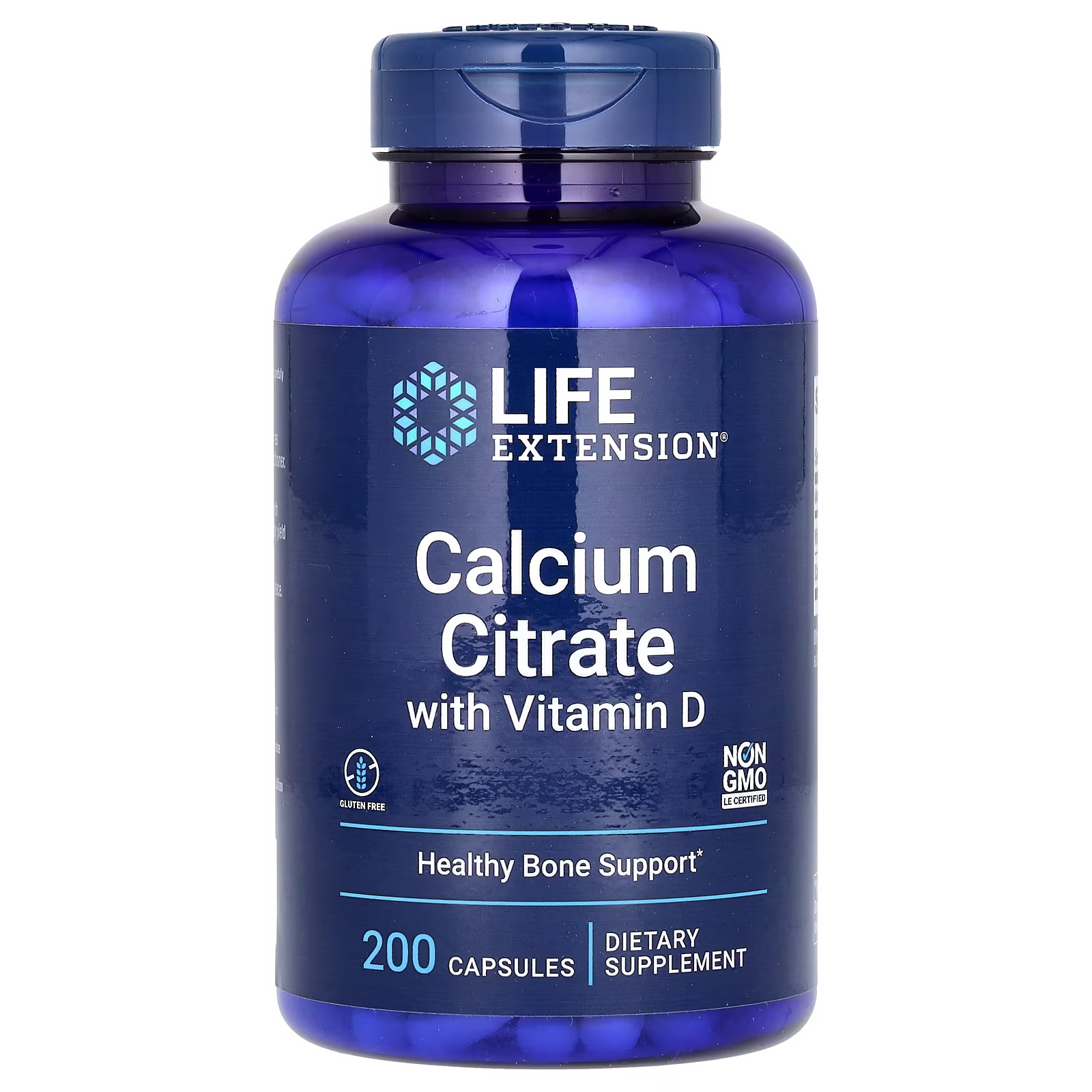 Citrato de Calcio con Vitamina D, 200 cápsulas, Life Extension