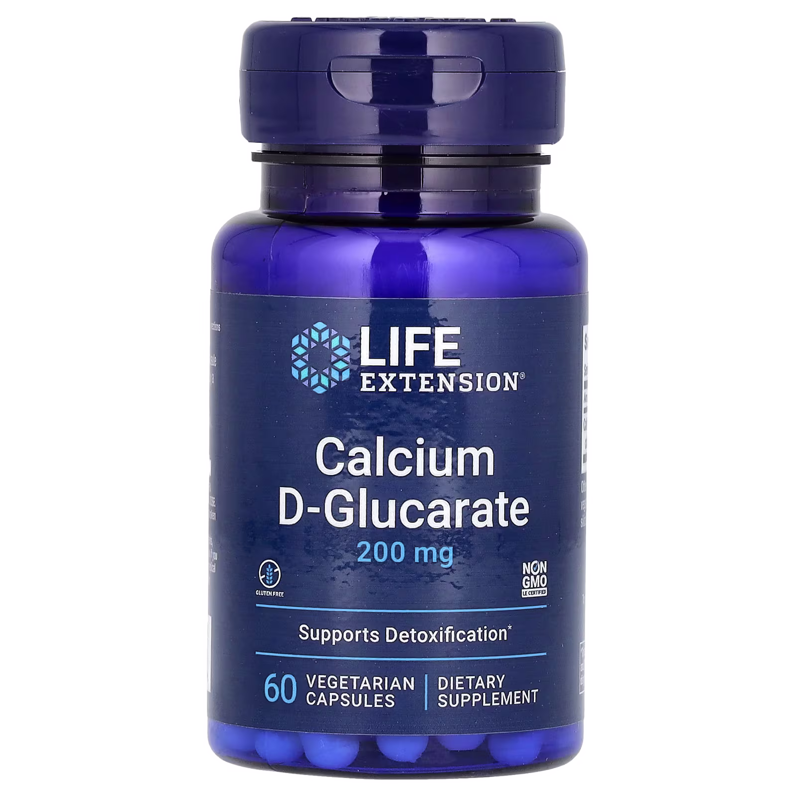 Calcio D-Glucarato, 200 mg, 60 cápsulas vegetales, Life Extension