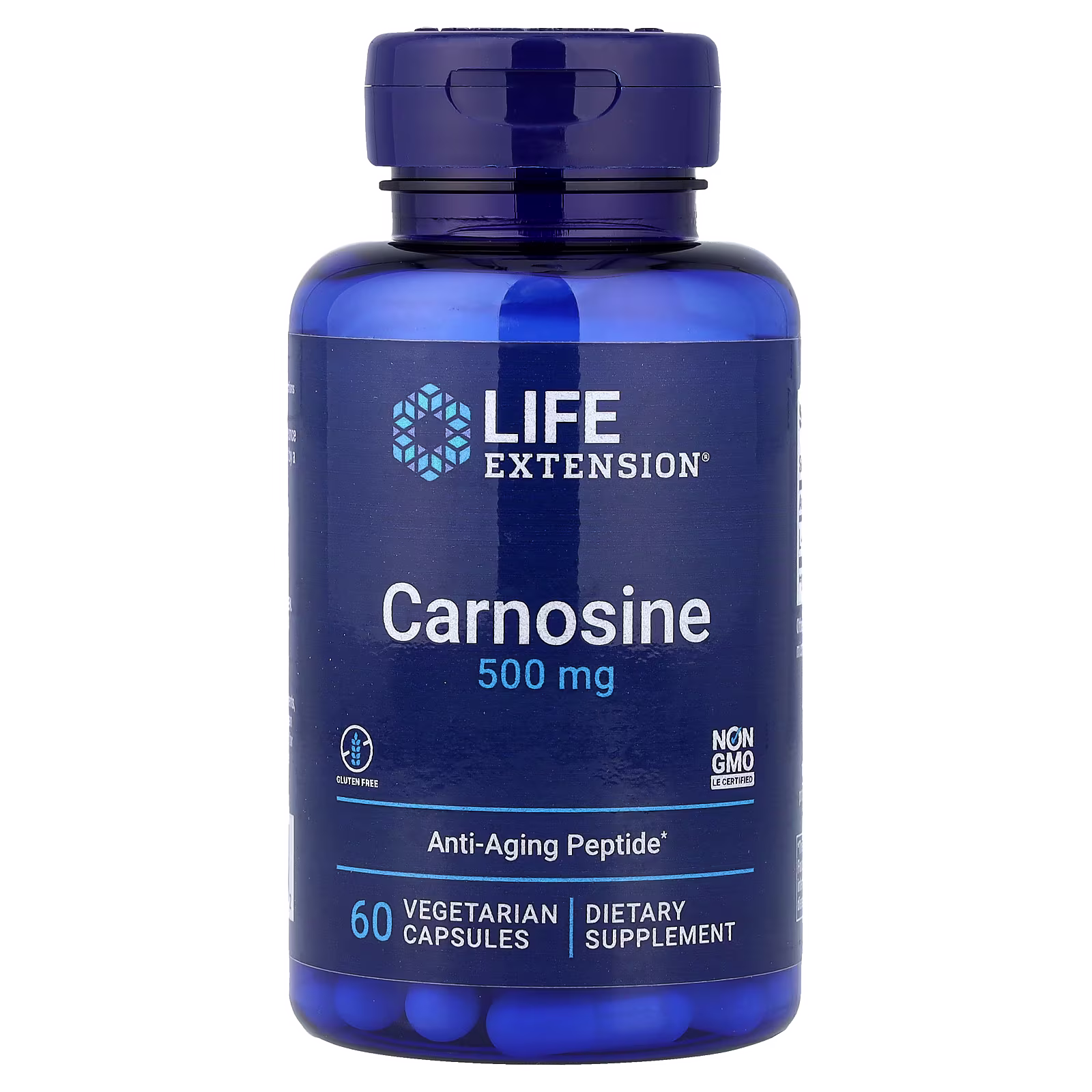 Carnosina 500 mg, 60 cápsulas vegetales - Life Extension
