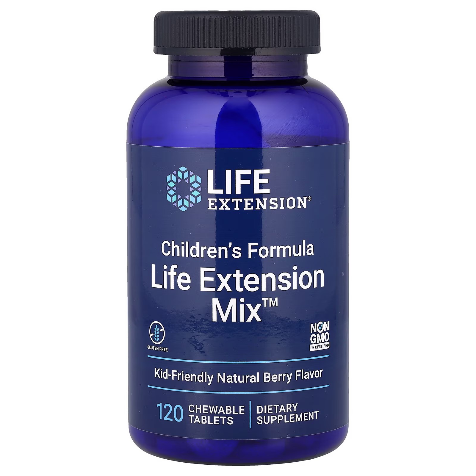 Fórmula Infantil Life Extension Mix Sabor Baya Natural, 120 tabletas masticables, Life Extension