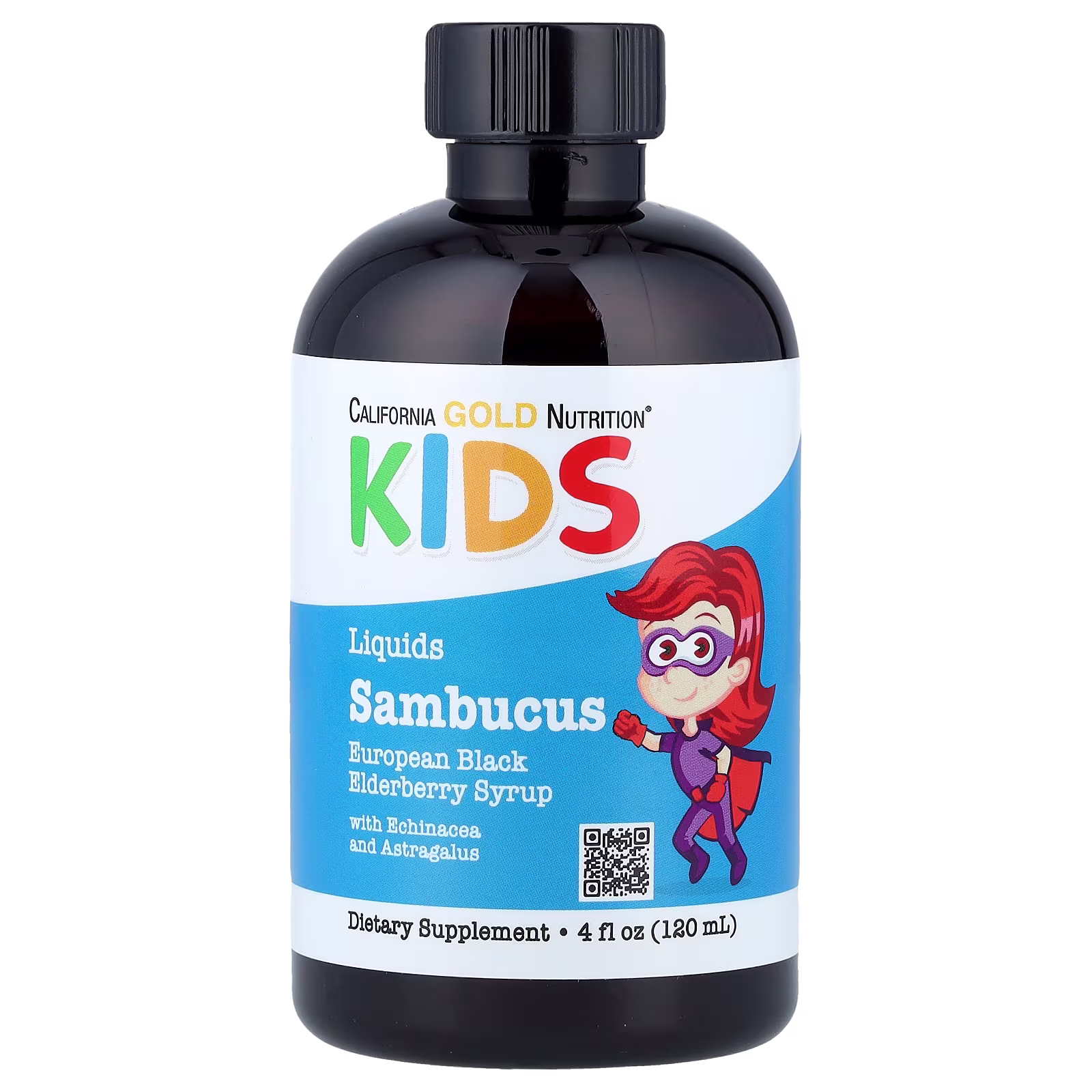 Sambucus, Jarabe de saúco para niños, 120 ml (4 oz. líq.), California Gold Nutrition