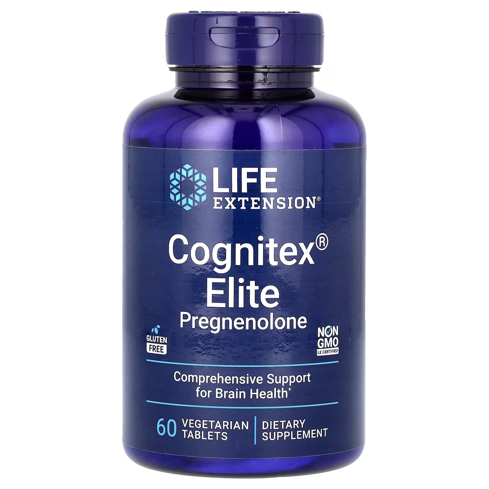 Cognitex Elite con Pregnenolona Salvia + Arándano + Ashwagandha — 60 comprimidos — Life Extension