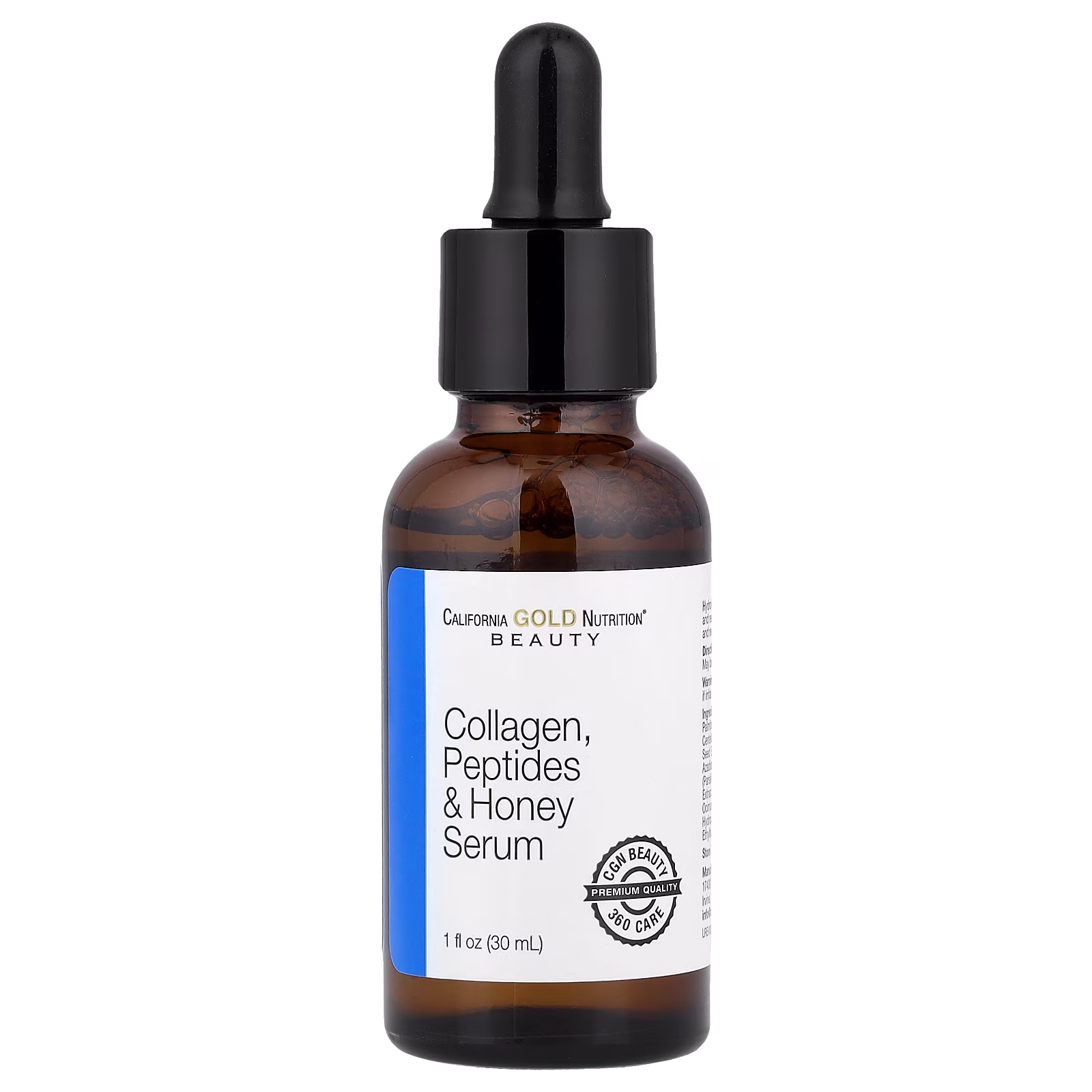 Sérum con colágeno, péptidos y miel, 30 ml (1 oz. líq.), California Gold Nutrition