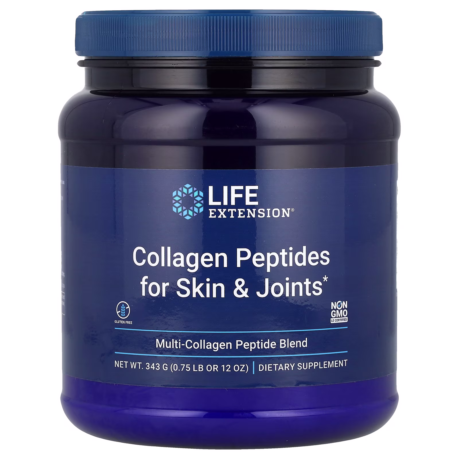 Péptidos de Colágeno tipo I, II, III — 343 g (12 oz) — Life Extension