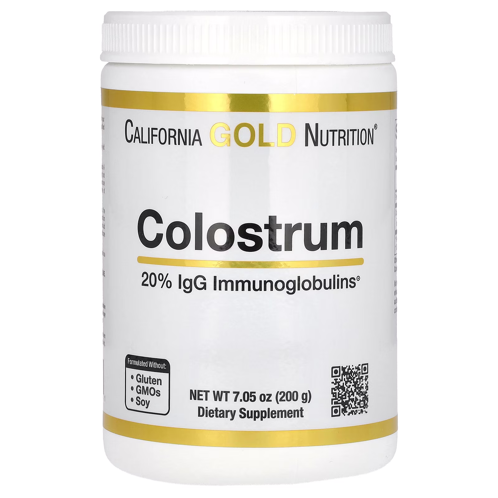 Calostro en polvo, Producto concentrado, 200 g (7,05 oz), California Gold Nutrition