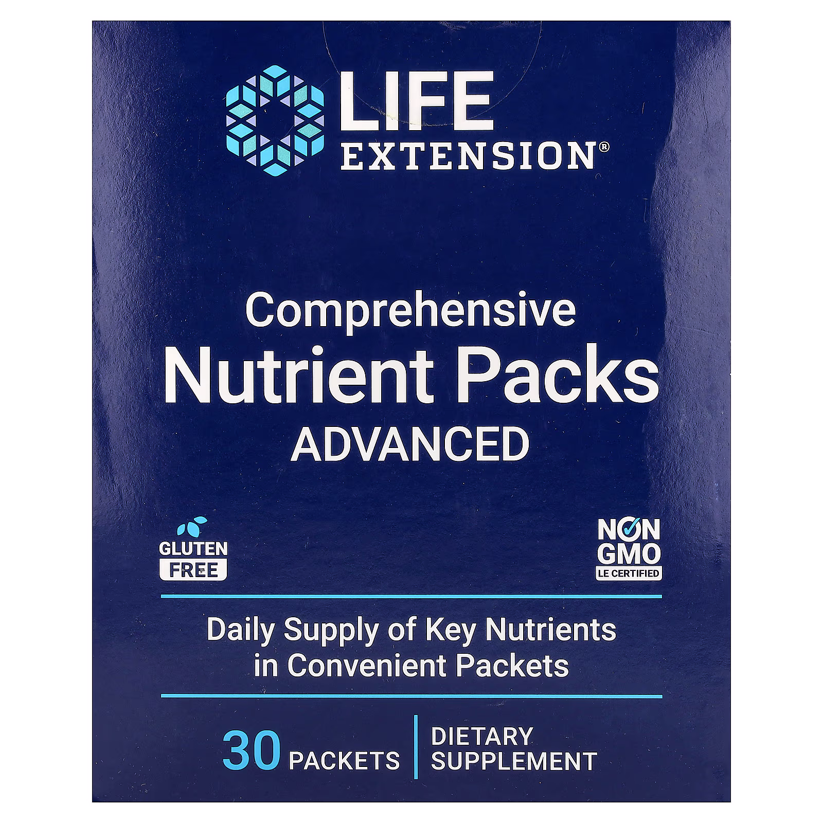 Comprehensive Nutrient Packs Avanzado Sobres con Kaneka Ubiquinol — 30 sobres — Life Extension