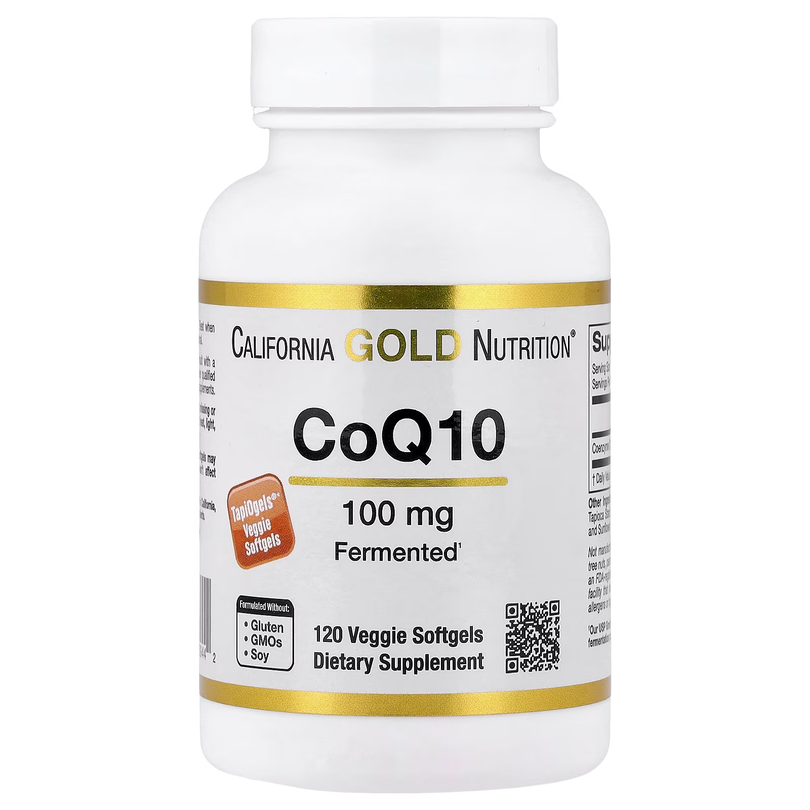CoQ10, 100 mg, 120 cápsulas blandas vegetales, California Gold Nutrition