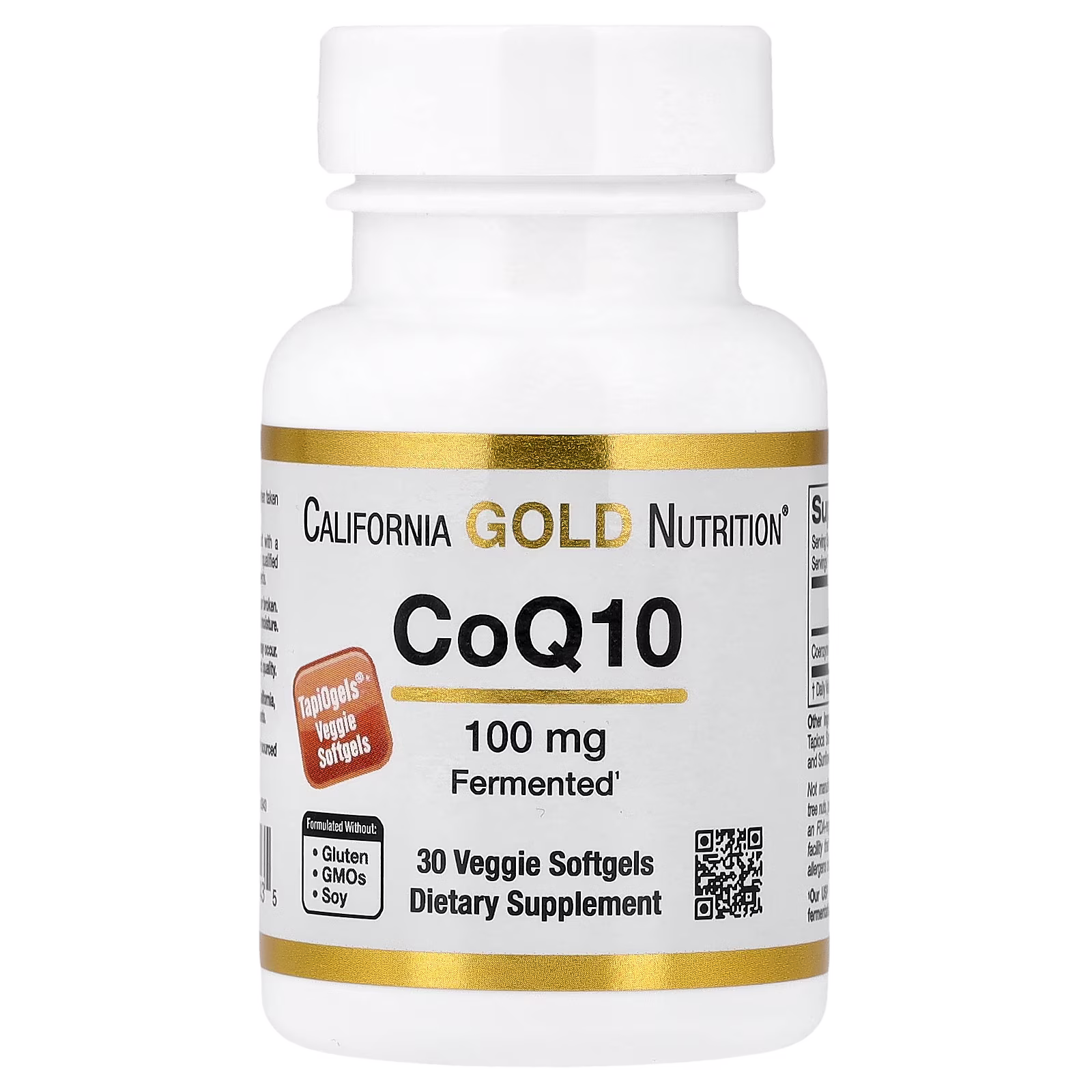 CoQ10, 100 mg, 30 cápsulas blandas vegetales, California Gold Nutrition