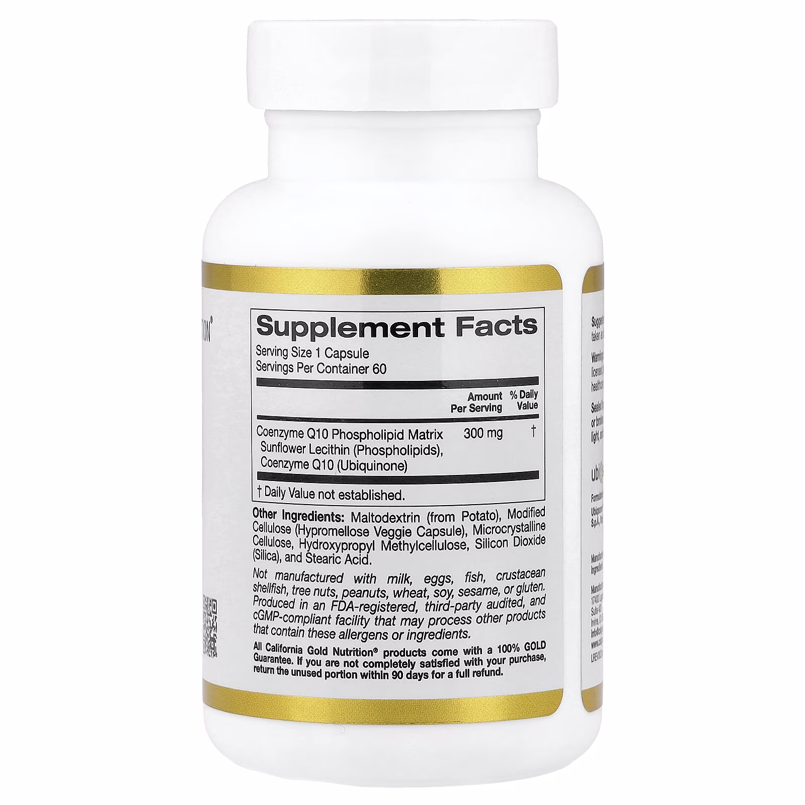 CoQ10 Phytosome, Fitosoma de CoQ10, 300 mg, 60 cápsulas vegetales, California Gold Nutrition