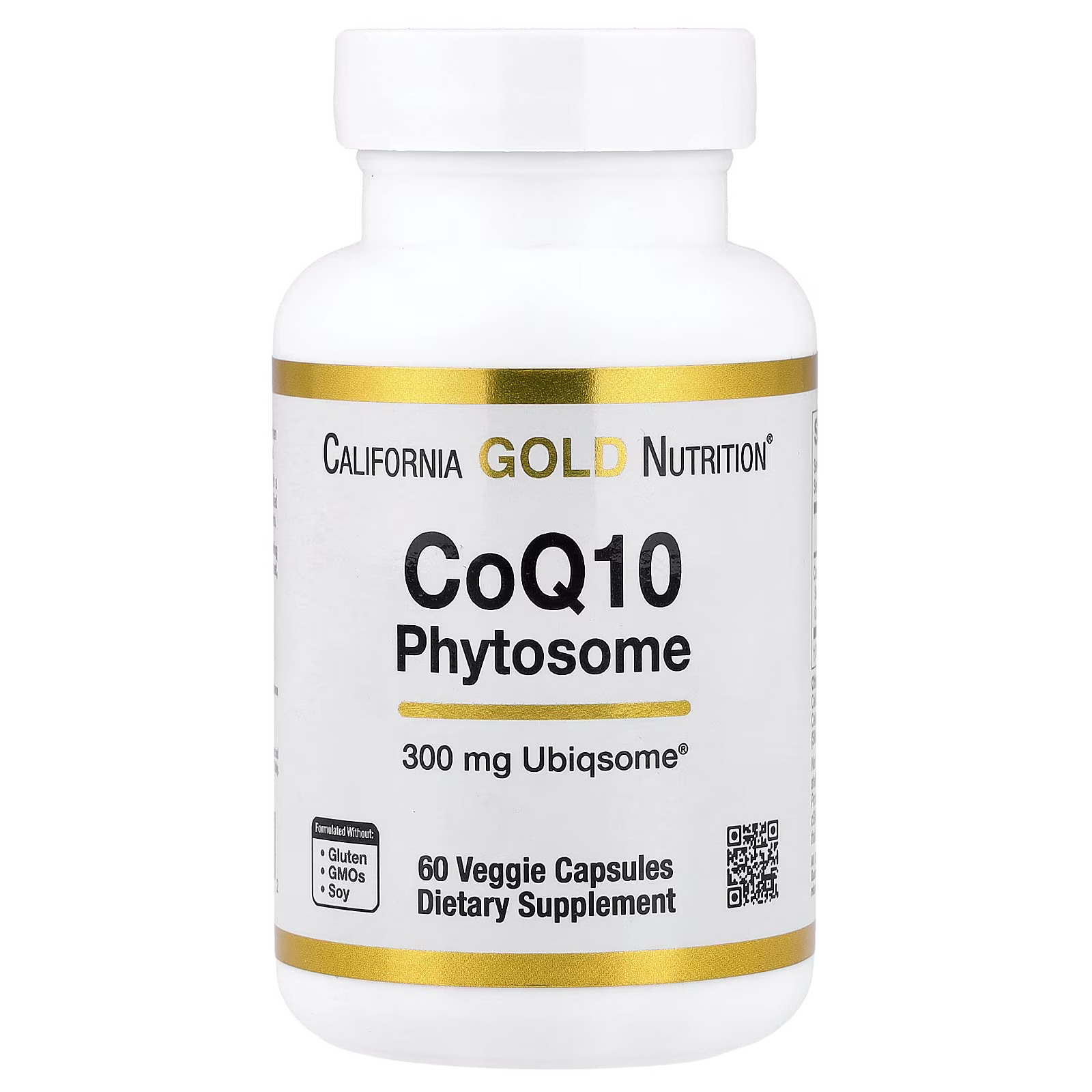 CoQ10 Phytosome, Fitosoma de CoQ10, 300 mg, 60 cápsulas vegetales, California Gold Nutrition