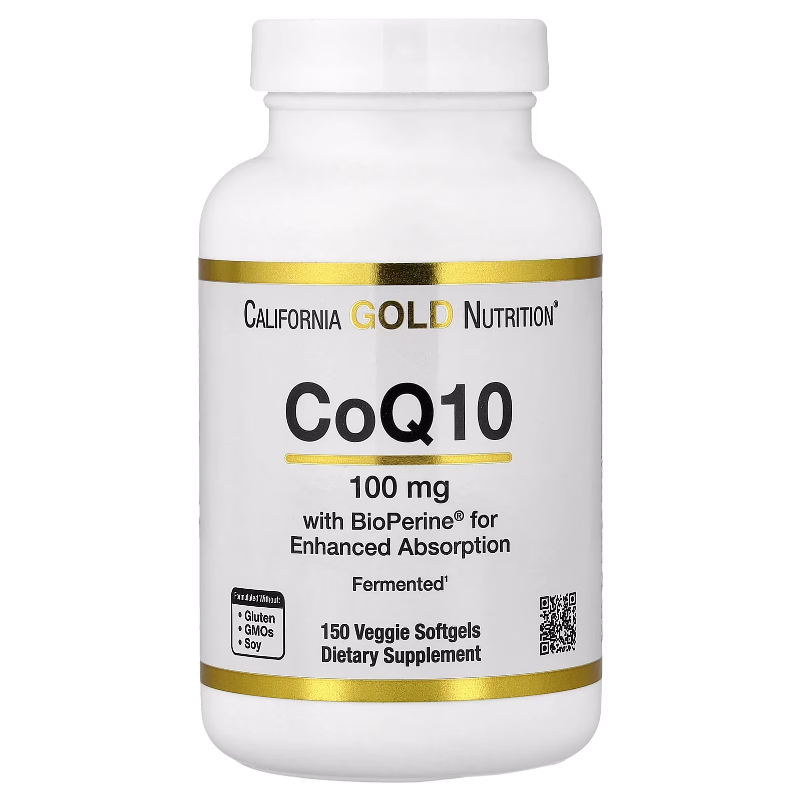 CoQ10 with Bioperine® Black Pepper Extract, 150 cápsulas blandas vegetales, California Gold Nutrition