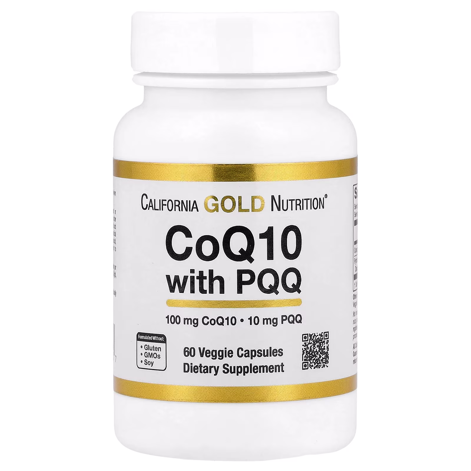 CoQ10 con PQQ, 60 cápsulas vegetales, California Gold Nutrition