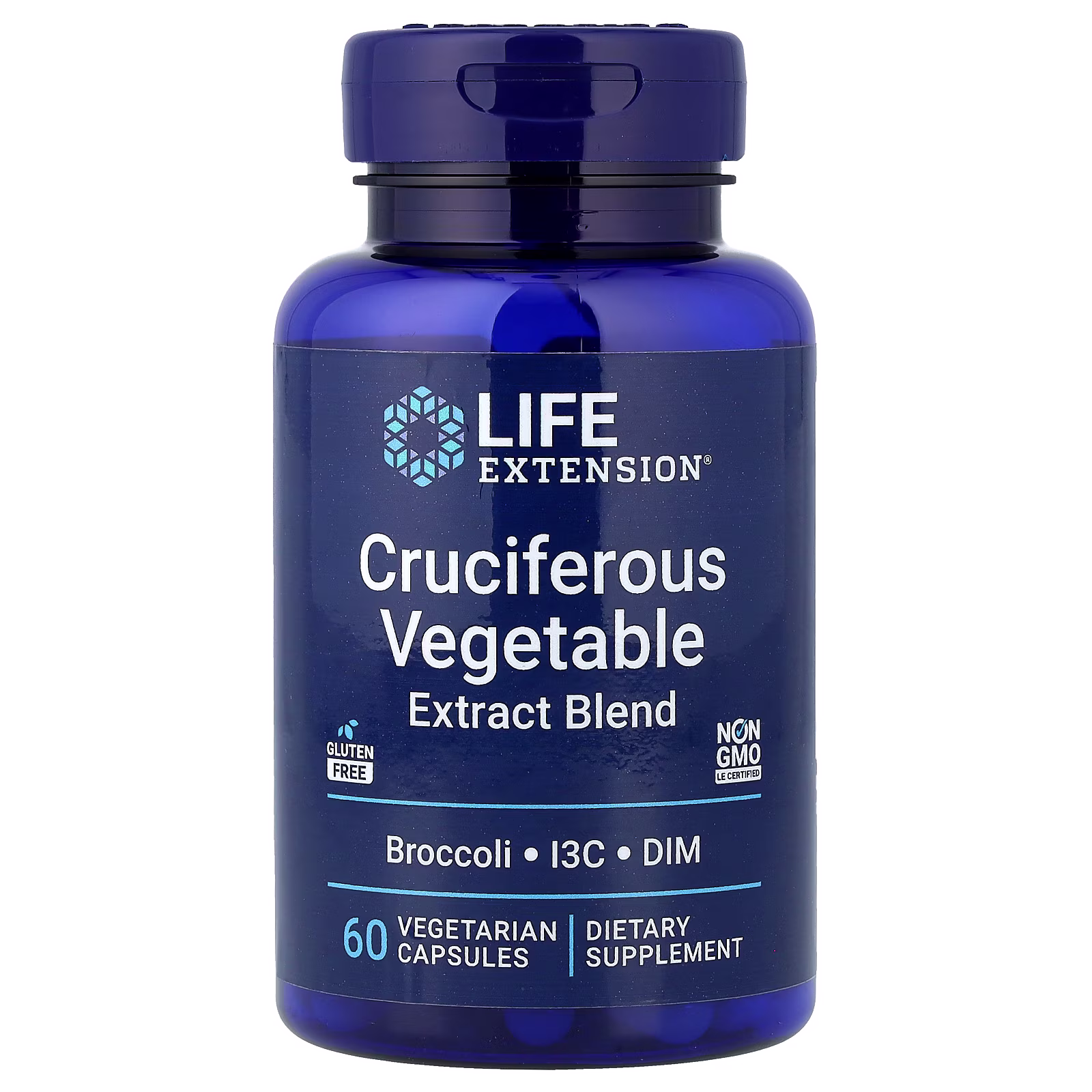 Extracto de Vegetales Crucíferos Triple Acción, 60 cápsulas vegetales, Life Extension