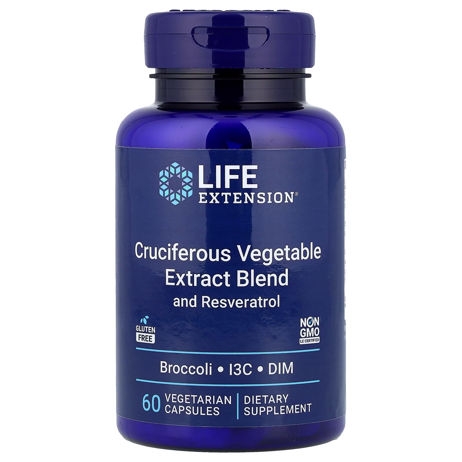 Extracto de Vegetales Crucíferos con Resveratrol, 60 cápsulas vegetales, Life Extension