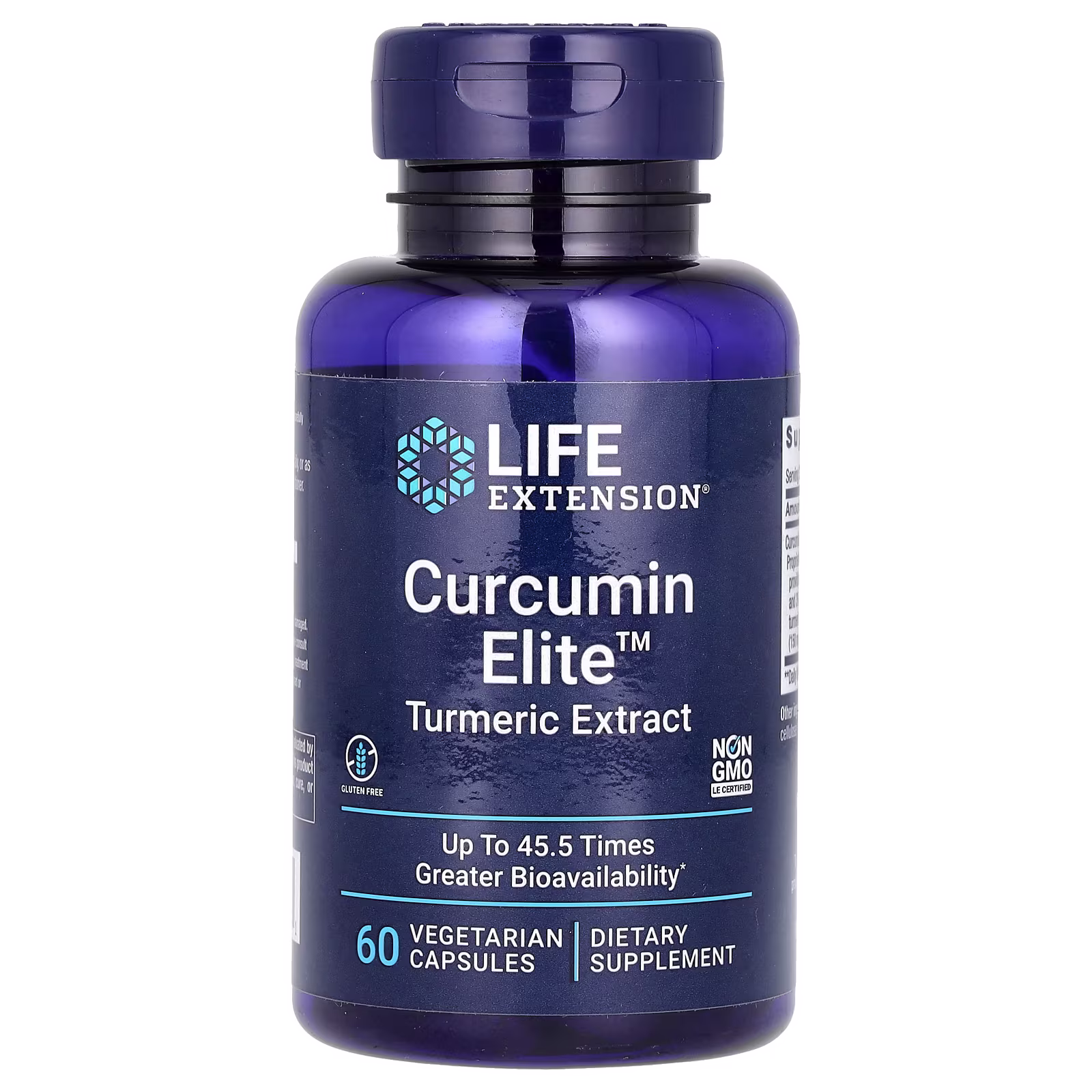 Curcumin Elite, Extracto de Cúrcuma, 60 cápsulas vegetales, Life Extension