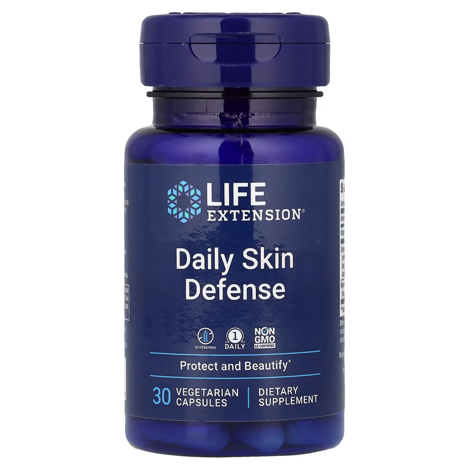 Daily Skin Defense Zeropollution + Myoceram Glucosilceramida — 30 cápsulas — Life Extension