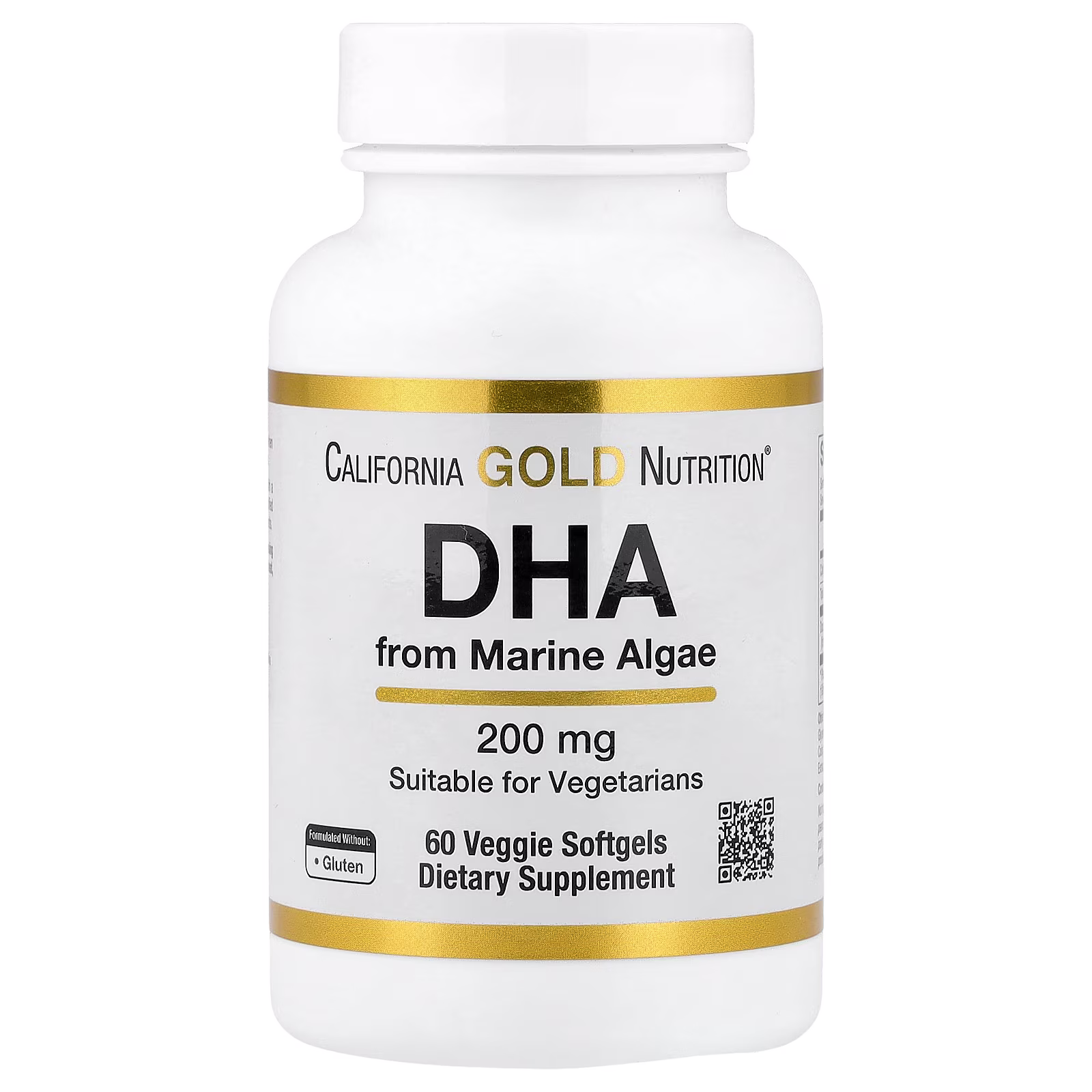 DHA proveniente de algas marinas, 200 mg, 60 cápsulas blandas vegetales, California Gold Nutrition