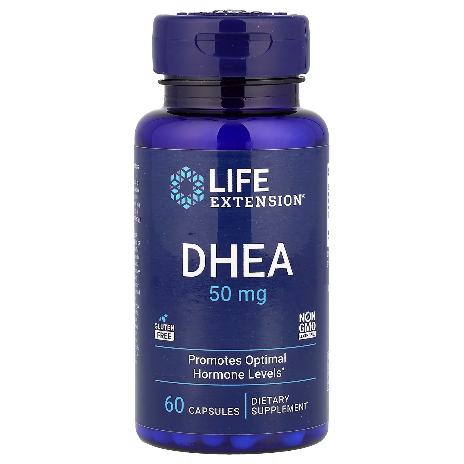 DHEA Dehidroepiandrosterona, 50 mg, 60 cápsulas, Life Extension