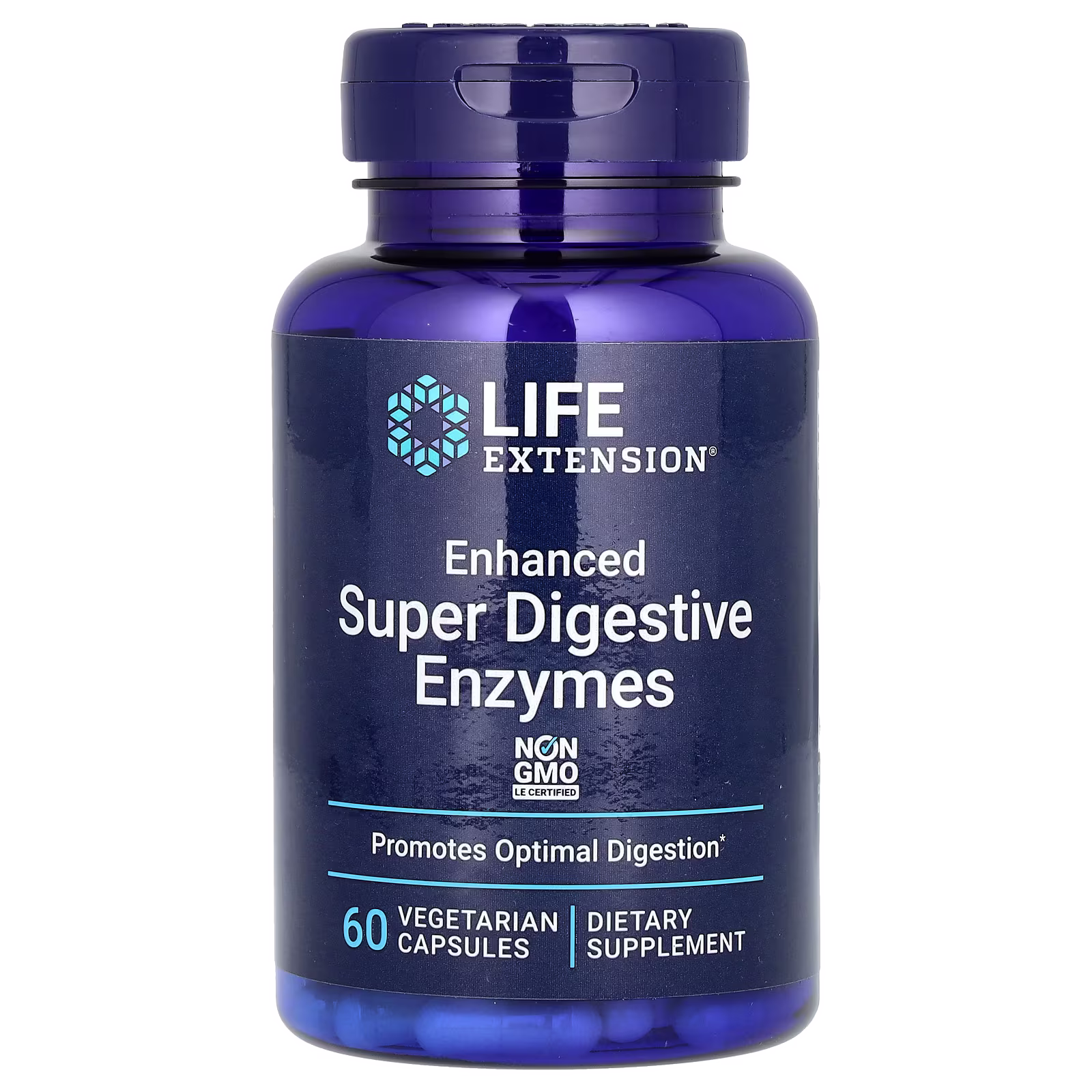 Enzimas Digestivas Superdigestivas Mejoradas, 60 cápsulas vegetales, Life Extension