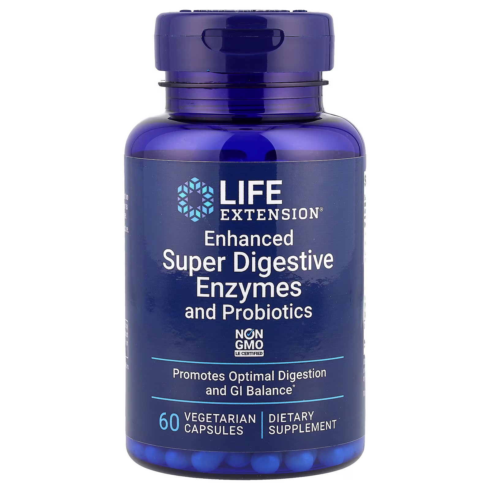 Enzimas Digestivas Mejoradas con Probióticos, 60 cápsulas vegetales, Life Extension