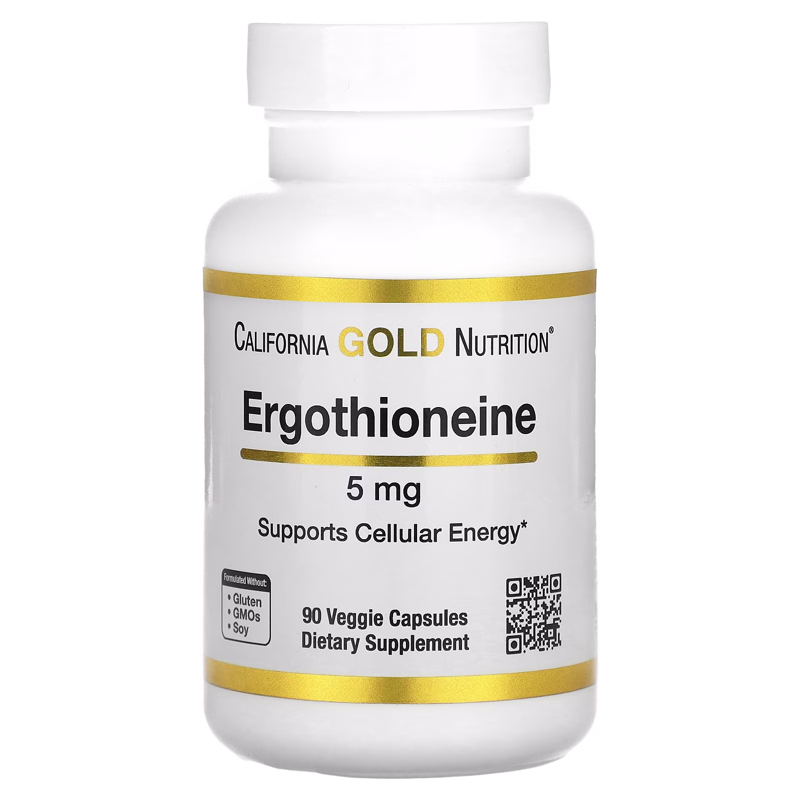 Ergotioneína, 5 mg, 90 cápsulas vegetales, California Gold Nutrition