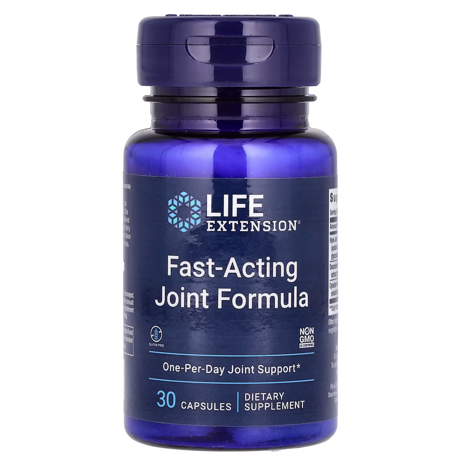 Fast-Acting Joint Formula Hyal-Joint + Decursinol + Cynatine — 30 cápsulas — Life Extension