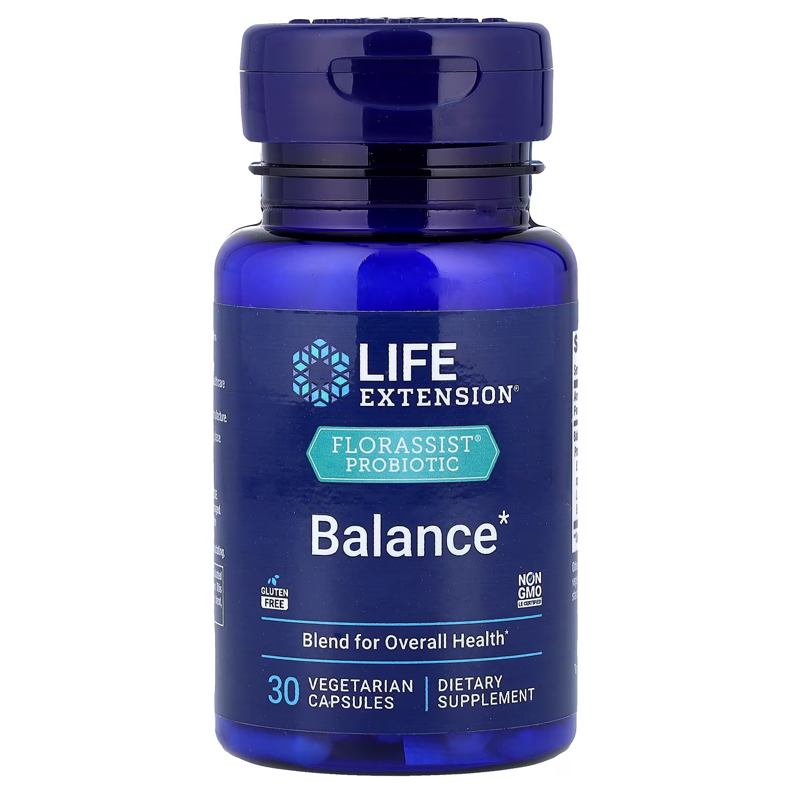 FLORASSIST Probiotic Balance 7 Cepas 15 Mil Millones UFC — 30 cápsulas — Life Extension
