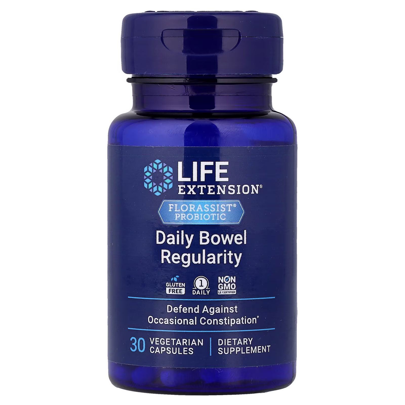 Florassist® Probiotic con Bifidobacterium lactis HN019, 17.200 millones UFC, 30 cápsulas vegetales, Life Extension