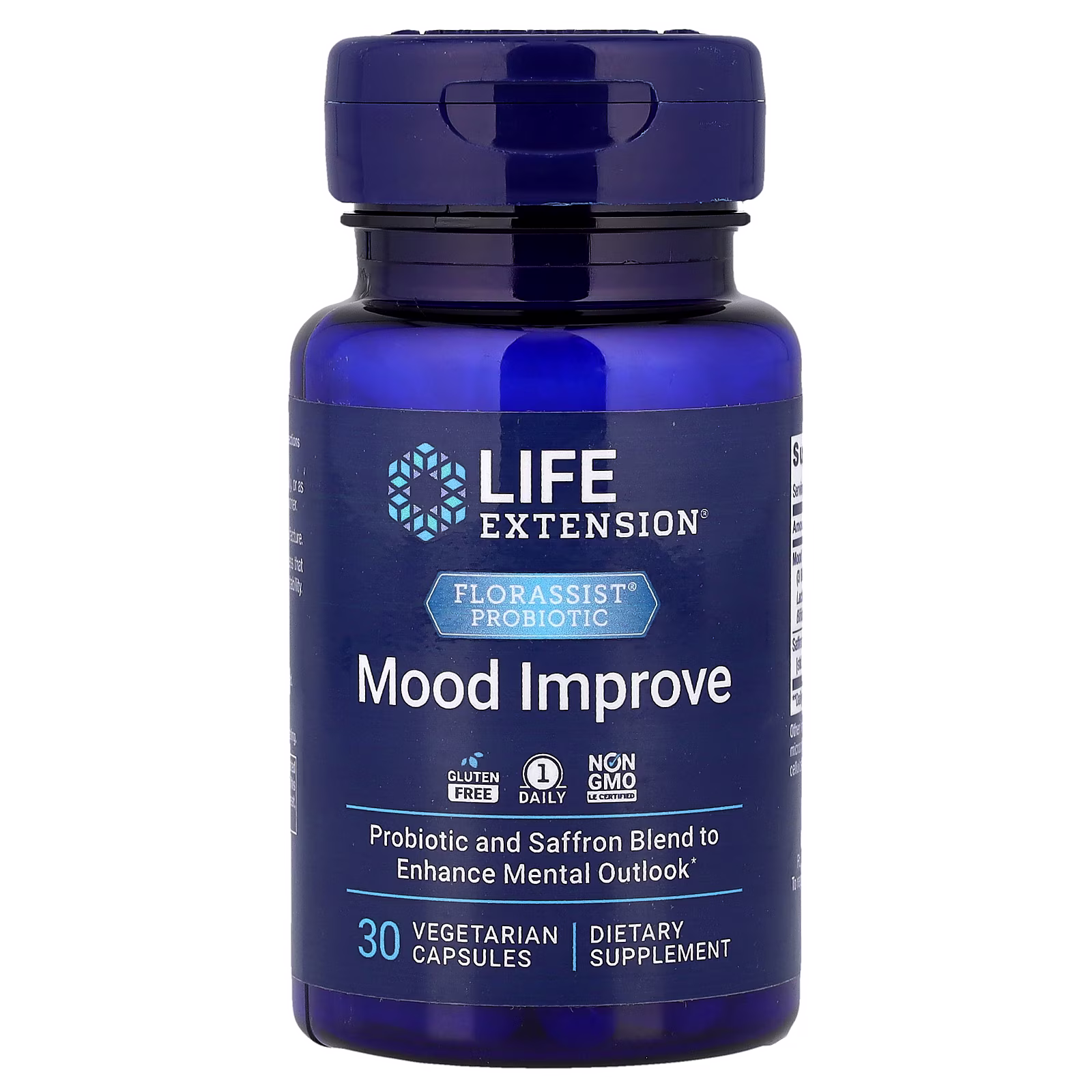 FLORASSIST Probiotic Mood Improve — 30 cápsulas vegetales — Life Extension