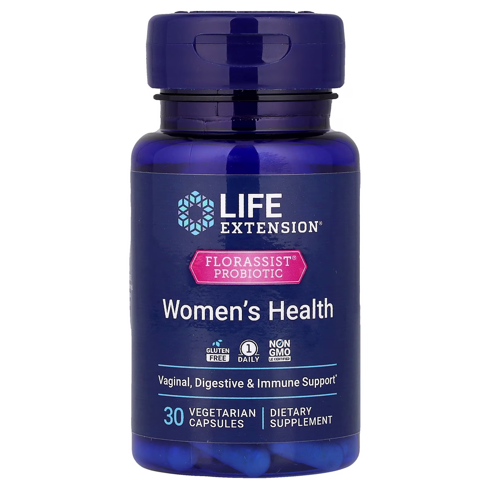 FLORASSIST Probiotic Salud Femenina con LAFTI L10 y ROSELL A, 30 cápsulas vegetales - Life Extension