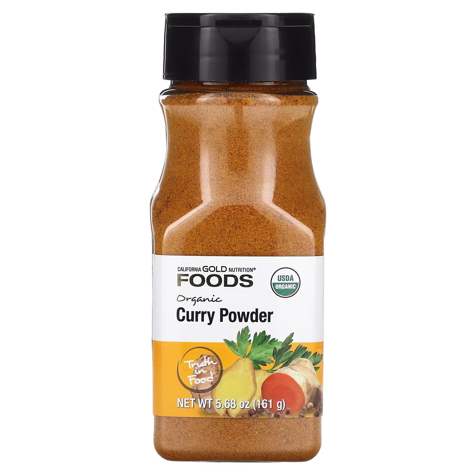 Foods, Curry orgánico en polvo, 161 g (5,68 oz), California Gold Nutrition
