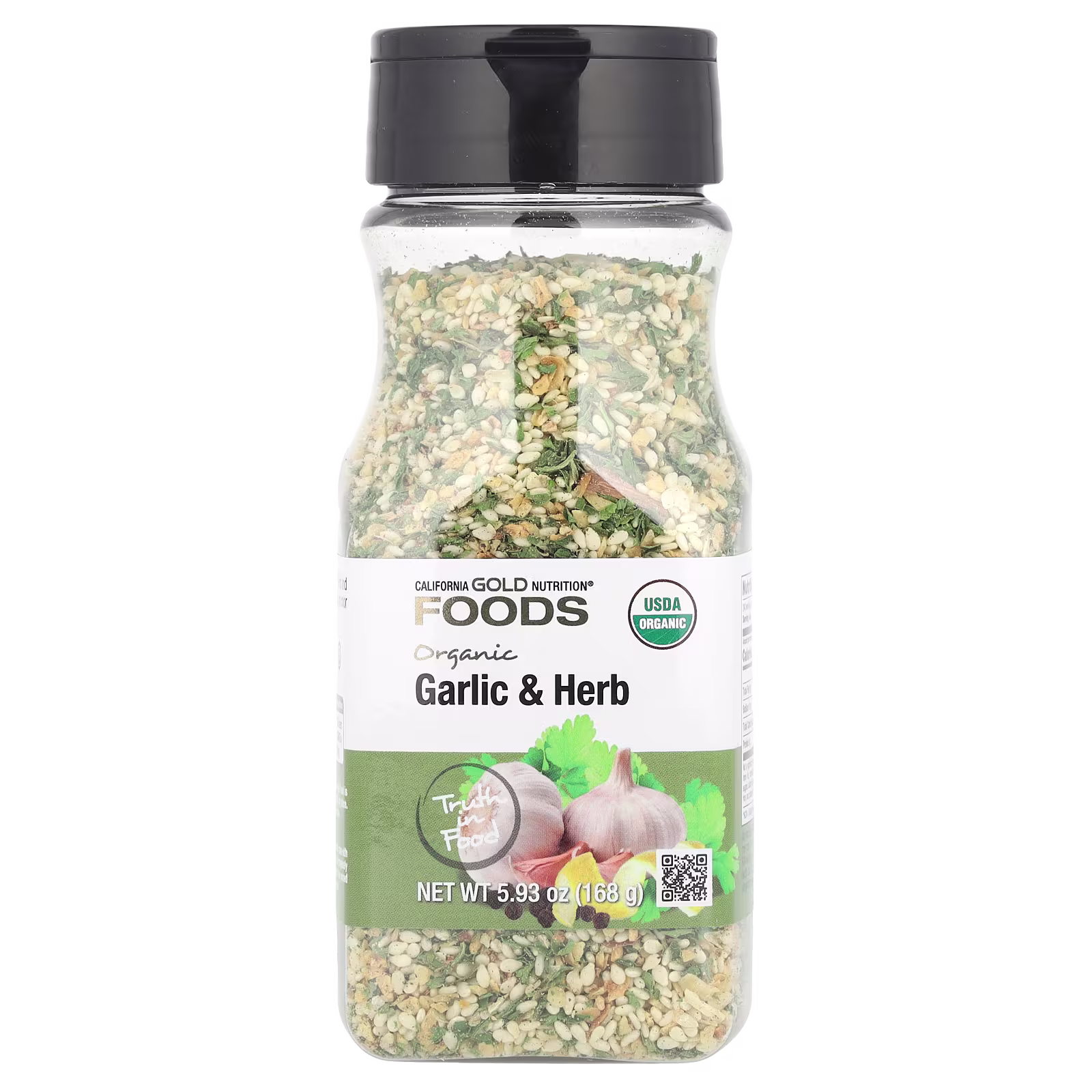 Foods, Ajo y hierbas orgánicos, 168 g (5,93 oz), California Gold Nutrition