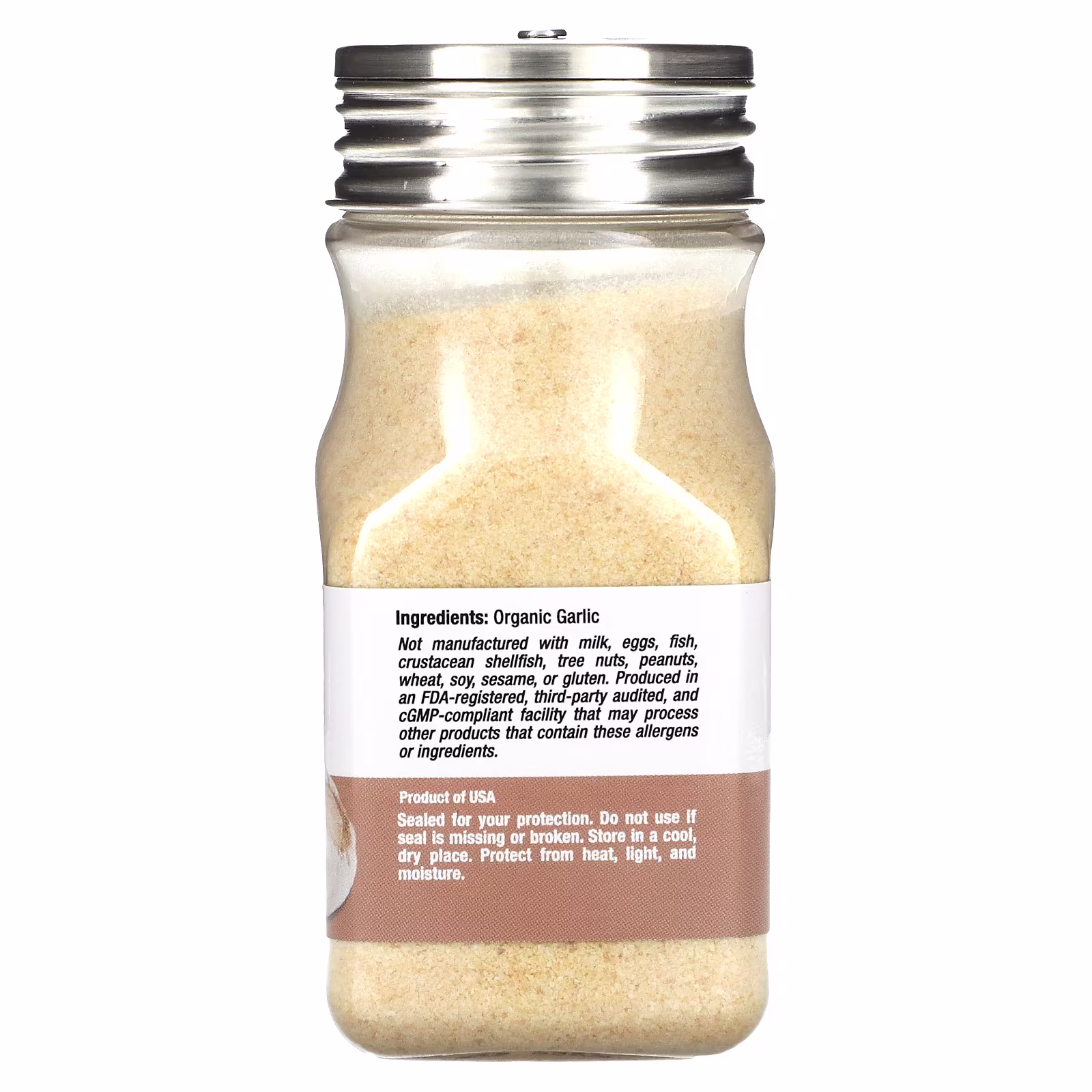 Foods, Ajo orgánico en polvo, 104 g (3,7 oz), California Gold Nutrition
