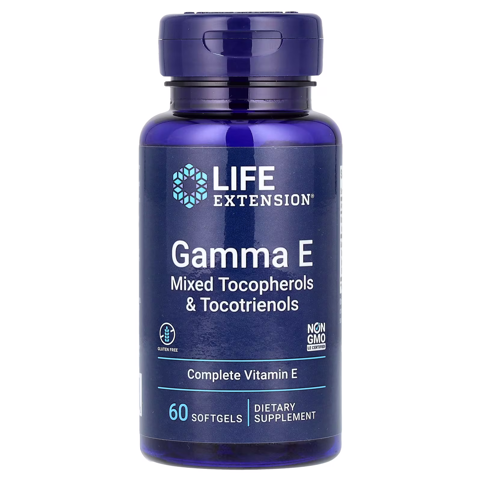 Gamma E Tocoferoles y Tocotrienoles Mixtos, 60 cápsulas blandas, Life Extension