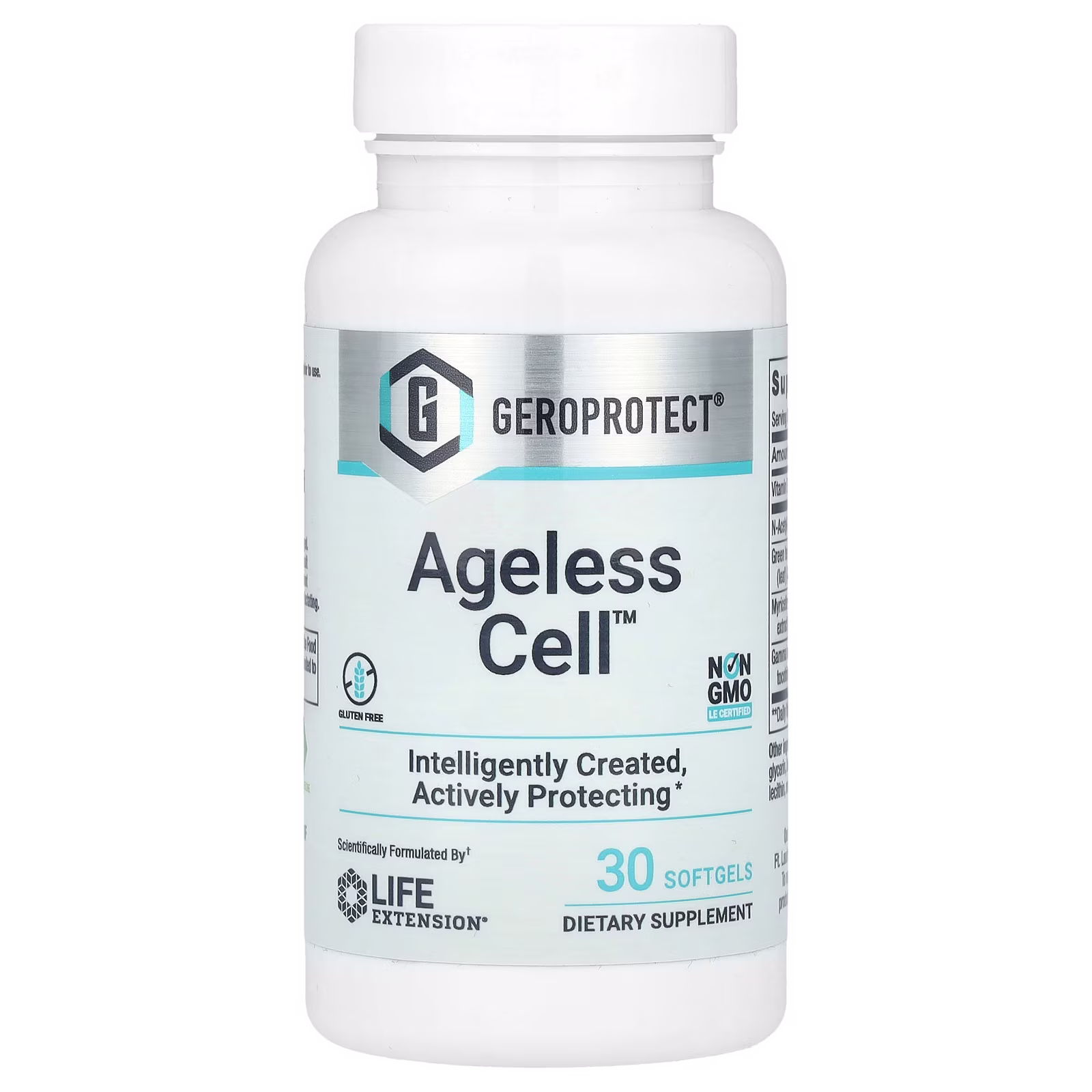GEROPROTECT Ageless Cell NAC + EGCG + Miricetina — 30 cápsulas — Life Extension