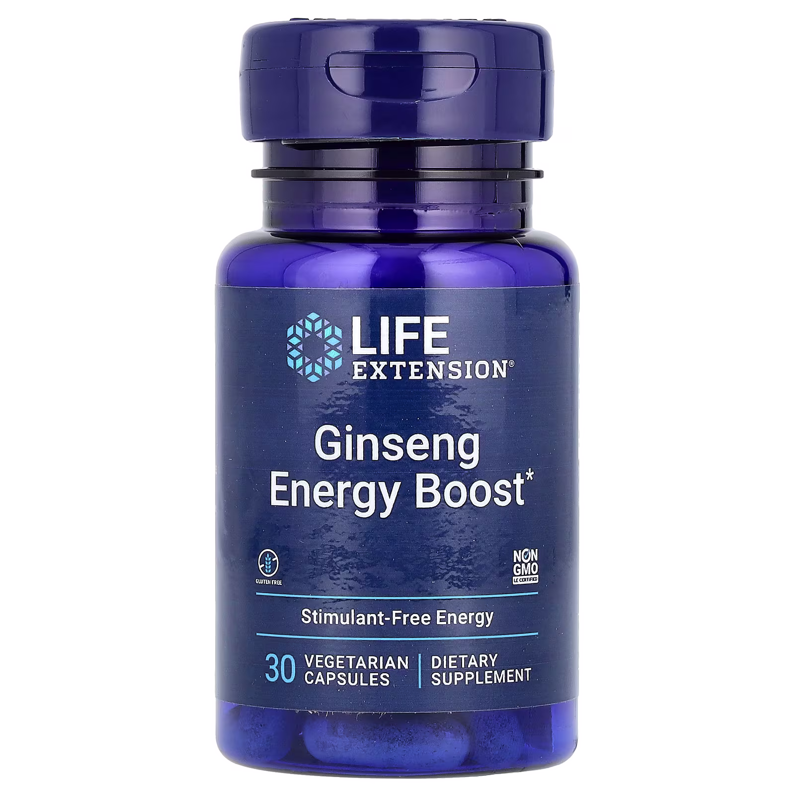 Ginseng Energy Boost GS15-4 Ginseng Asiático Fermentado — 30 cápsulas — Life Extension