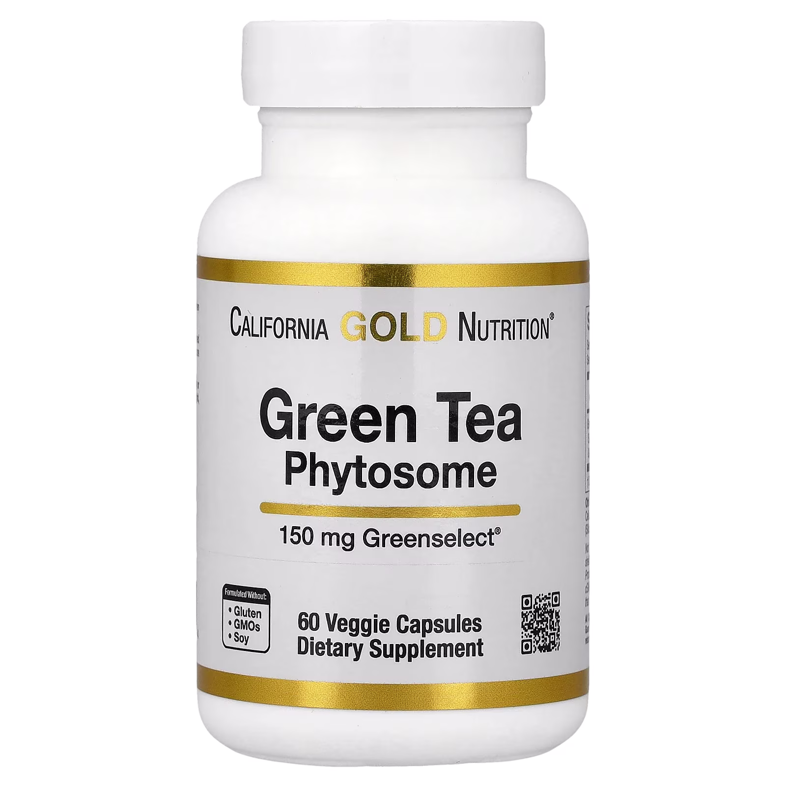 Green Tea Phytosome, Fitosoma de té verde,150 mg, 60 cápsulas vegetales, California Gold Nutrition